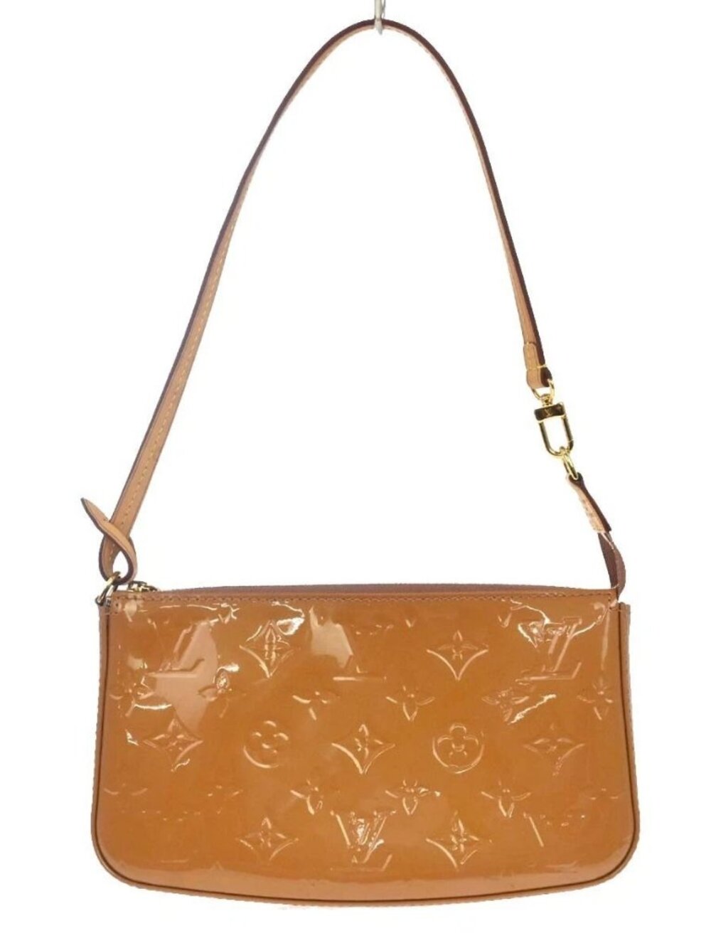 Best06 LOUIS VUITTON Monogram Vernis Lexington Pouch Beige M91010 DR4103 NQ09318